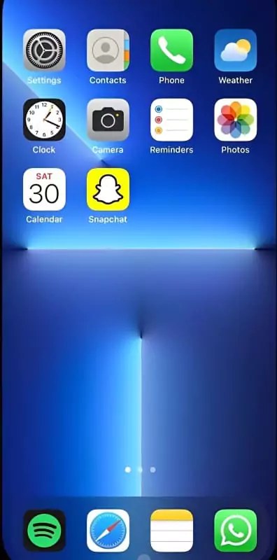 Open Snapchat from your device