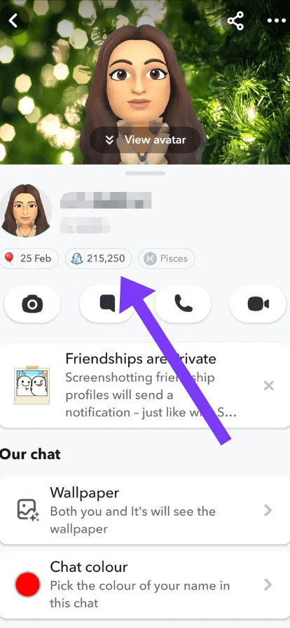 Below your friend’s name, there will be a ghost icon and some numbers next to it.