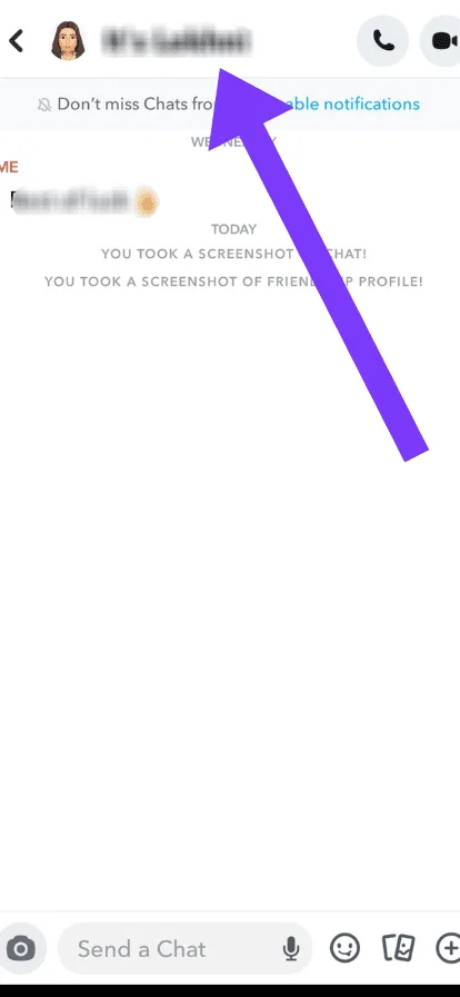 Tap on the friend’s name and go to the friendship profile.